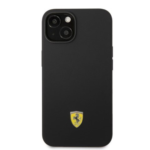 Ferrari FEHMSIP14SBK iPhone 14 / 15 / 136.1" czarny/black hardcase Silicone Metal Logo Magsafe