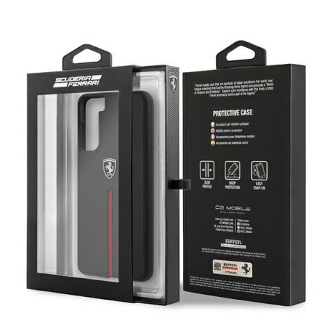 Ferrari FEOSIHCS21SBK S21 G991czarny/black hardcase Off Track Leather Nylon Stripe