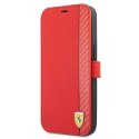Ferrari FESAXFLBKP13XRE iPhone 13 ProMax czerwony/red book On Track Carbon Stripe