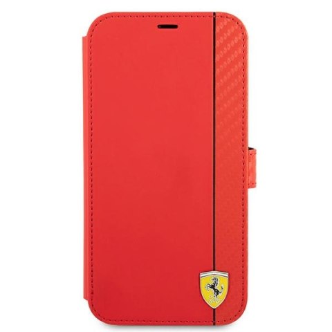 Ferrari FESAXFLBKP13XRE iPhone 13 ProMax czerwony/red book On Track Carbon Stripe
