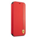 Ferrari FESAXFLBKP13XRE iPhone 13 ProMax czerwony/red book On Track Carbon Stripe