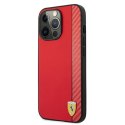Ferrari FESAXHCP13XRE iPhone 13 Pro Max6,7" czerwony/red hardcase On Track Carbon Stripe