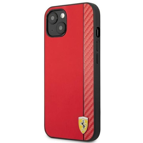 Ferrari FESAXHCP13SRE iPhone 13 mini5,4" czerwony/red hardcase On Track Carbon Stripe