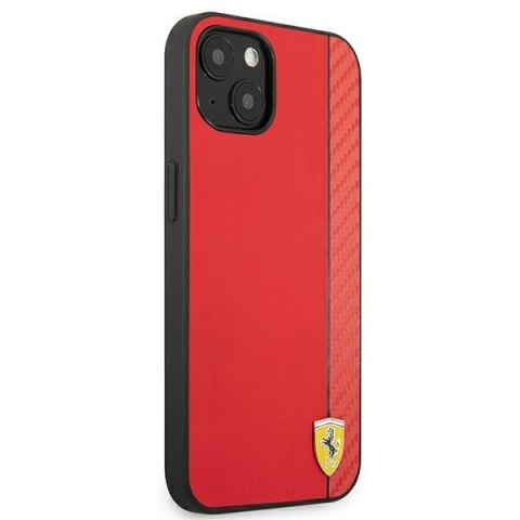 Ferrari FESAXHCP13SRE iPhone 13 mini5,4" czerwony/red hardcase On Track Carbon Stripe