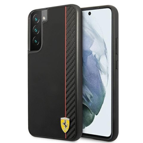 Ferrari FESAXHCS22MBK S22+ S906czarny/black hardcase On Track Carbon Stripe