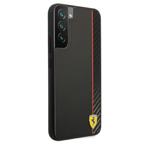 Ferrari FESAXHCS22MBK S22+ S906czarny/black hardcase On Track Carbon Stripe