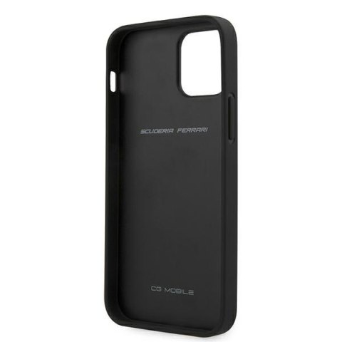 Ferrari FESPEHCP12MBK iPhone12/12 Pro 6,1" czarny/black hardcase On Track Perforated