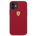 Ferrari FESPEHCP12SRE iPhone12 mini 5,4" czerwony/red hardcase On Track Perforated