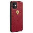 Ferrari FESPEHCP12SRE iPhone12 mini 5,4" czerwony/red hardcase On Track Perforated