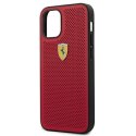 Ferrari FESPEHCP12SRE iPhone12 mini 5,4" czerwony/red hardcase On Track Perforated