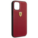Ferrari FESPEHCP12SRE iPhone12 mini 5,4" czerwony/red hardcase On Track Perforated