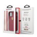Ferrari FESPEHCP12SRE iPhone12 mini 5,4" czerwony/red hardcase On Track Perforated