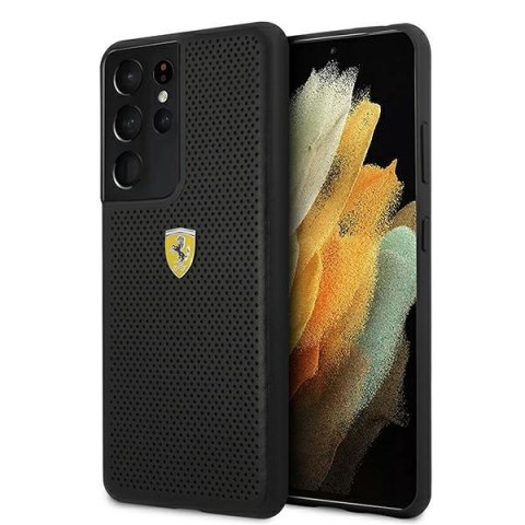 Ferrari FESPEHCS21LBK S21 Ultra G996czarny/black hardcase On Track Perforated