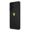 Ferrari FESPEHCS21LBK S21 Ultra G996czarny/black hardcase On Track Perforated
