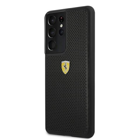 Ferrari FESPEHCS21LBK S21 Ultra G996czarny/black hardcase On Track Perforated