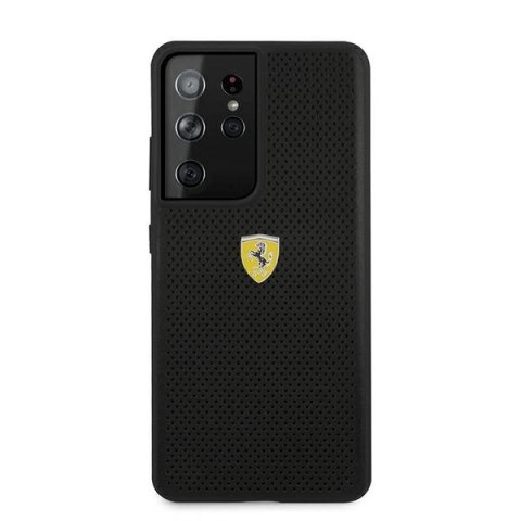 Ferrari FESPEHCS21LBK S21 Ultra G996czarny/black hardcase On Track Perforated