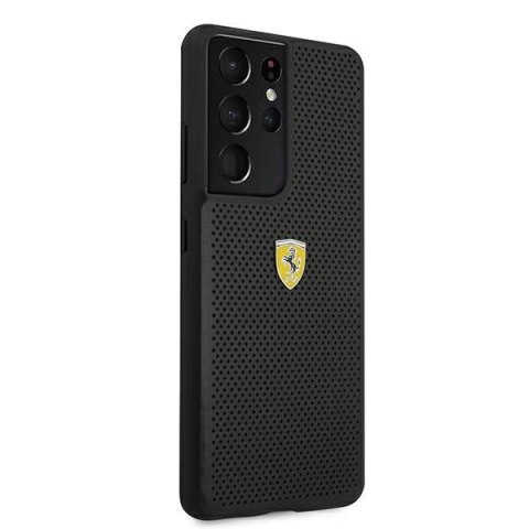 Ferrari FESPEHCS21LBK S21 Ultra G996czarny/black hardcase On Track Perforated