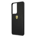 Ferrari FESPEHCS21LBK S21 Ultra G996czarny/black hardcase On Track Perforated