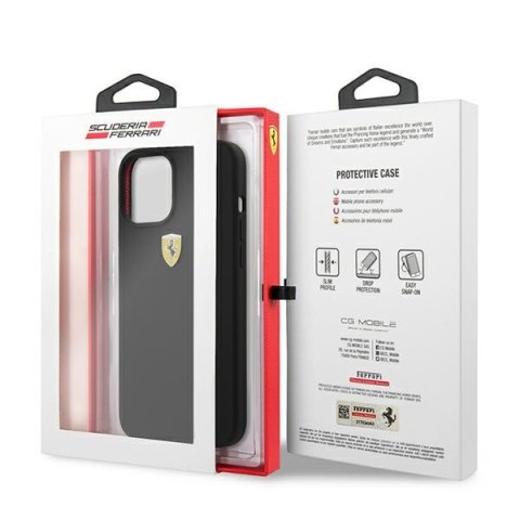 Ferrari FESSIHCP12LBK iPhone 12 Pro Max6,7" czarny/black hardcase On Track Silicone