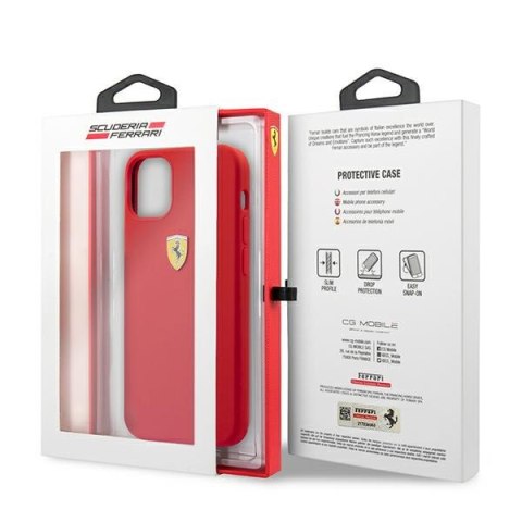 Ferrari FESSIHCP12LRE iPhone 12 Pro Max6,7" czerwony/red hardcase On Track Silicone