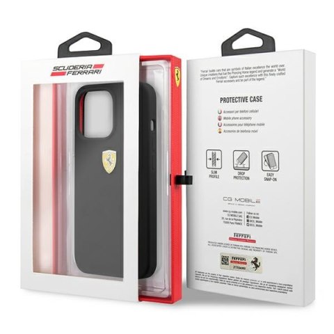 Ferrari FESSIHCP13LBK iPhone 13 Pro / 136,1" czarny/black hardcase Silicone