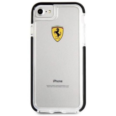 Ferrari Hardcase FEGLHCP7BK iPhone 7/8SE 2020 / SE 2022 Shockproof transparent black
