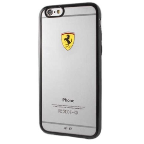 Ferrari Hardcase FEHCP6BK iPhone 6/6Sracing shield transparent black