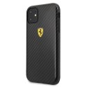 Ferrari Hardcase FESPCHCN61CBBK iPhone11 6,1" / Xr black/czarny On Track Carbon Effect