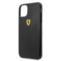 Ferrari Hardcase FESPCHCN61CBBK iPhone11 6,1" / Xr black/czarny On Track Carbon Effect