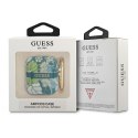 Guess GUA2HHFLN AirPods 1/2 cover zielony/green Flower Strap Collection