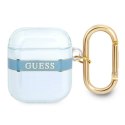 Guess GUA2HHTSB AirPods 1/2 cover niebieski/blue Strap Collection