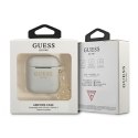 Guess GUA2LSC4EG AirPods 1/2 cover szary/grey Silicone Charm 4G Collection