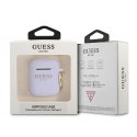 Guess GUA2SGGEU AirPods 1/2 cover purpurowy/purple Silicone Glitter