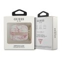 Guess GUA3HCHMAP AirPods 3 cover różowy/pink Marble Strap Collection