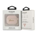 Guess GUA3LSCHSP AirPods 3 cover różowy/pink Silicone Charm Heart Collection