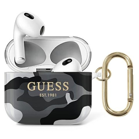 Guess GUA3UCAMG AirPods 3 cover czarny/black Camo Collection