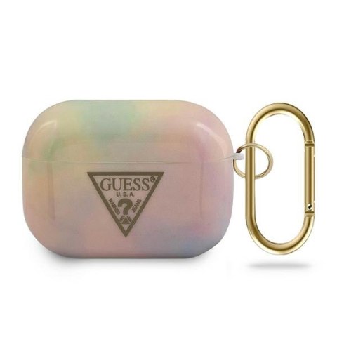 Guess GUACAPTPUMCGG01 AirPods Pro cover różowy/pink Tie & Dye Collection