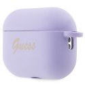 Guess GUAP2LSCHSU AirPods Pro 2 cover purpurowy/purple Silicone Charm Heart Collection