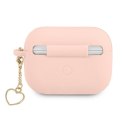 Guess GUAPLSCHSP AirPods Pro cover różowy/pink Silicone Charm Heart Collection