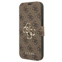 Guess GUBKP13X4GMGBR iPhone 13 Pro Max6,7" brązowy/brown book 4G Big Metal Logo
