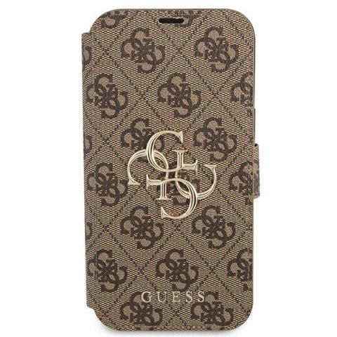 Guess GUBKP13X4GMGBR iPhone 13 Pro Max6,7" brązowy/brown book 4G Big Metal Logo