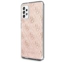 Guess GUHCA52PCU4GLPI A526/A525 A52 różowy/pink hard case 4G Glitter