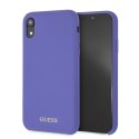 Guess GUHCI61LSGLUV iPhone Xr purple/fioletowy hard case Silicone