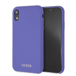 Guess GUHCI61LSGLUV iPhone Xr purple/fioletowy hard case Silicone