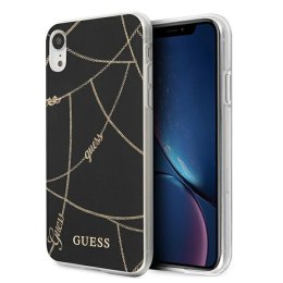 Guess GUHCI61PCUCHBK iPhone Xr czarny/black hardcase Gold Chain Collection