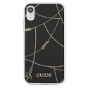 Guess GUHCI61PCUCHBK iPhone Xr czarny/black hardcase Gold Chain Collection