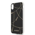 Guess GUHCI61PCUCHBK iPhone Xr czarny/black hardcase Gold Chain Collection