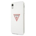 Guess GUHCI61PCUCTLWH iPhone Xr biały/white hardcase Triangle Collection