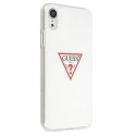 Guess GUHCI61PCUCTLWH iPhone Xr biały/white hardcase Triangle Collection