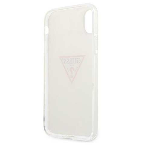 Guess GUHCI61PCUCTLWH iPhone Xr biały/white hardcase Triangle Collection
